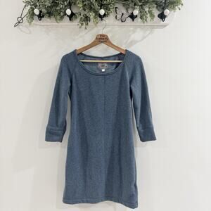 Womens Ugg Lirette Blue Sweater Dress 3/4 Sleeve Small Q8007